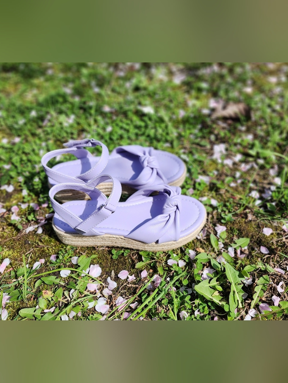 Size 1 Nordstrom  Lavender Knot Espadrille Sandals